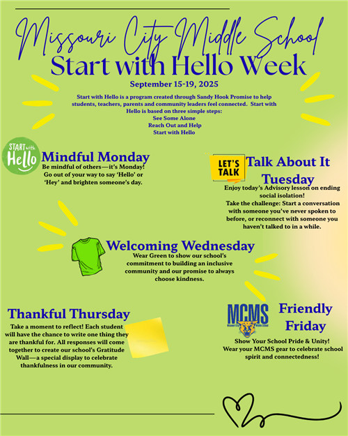  Start with Hello Week